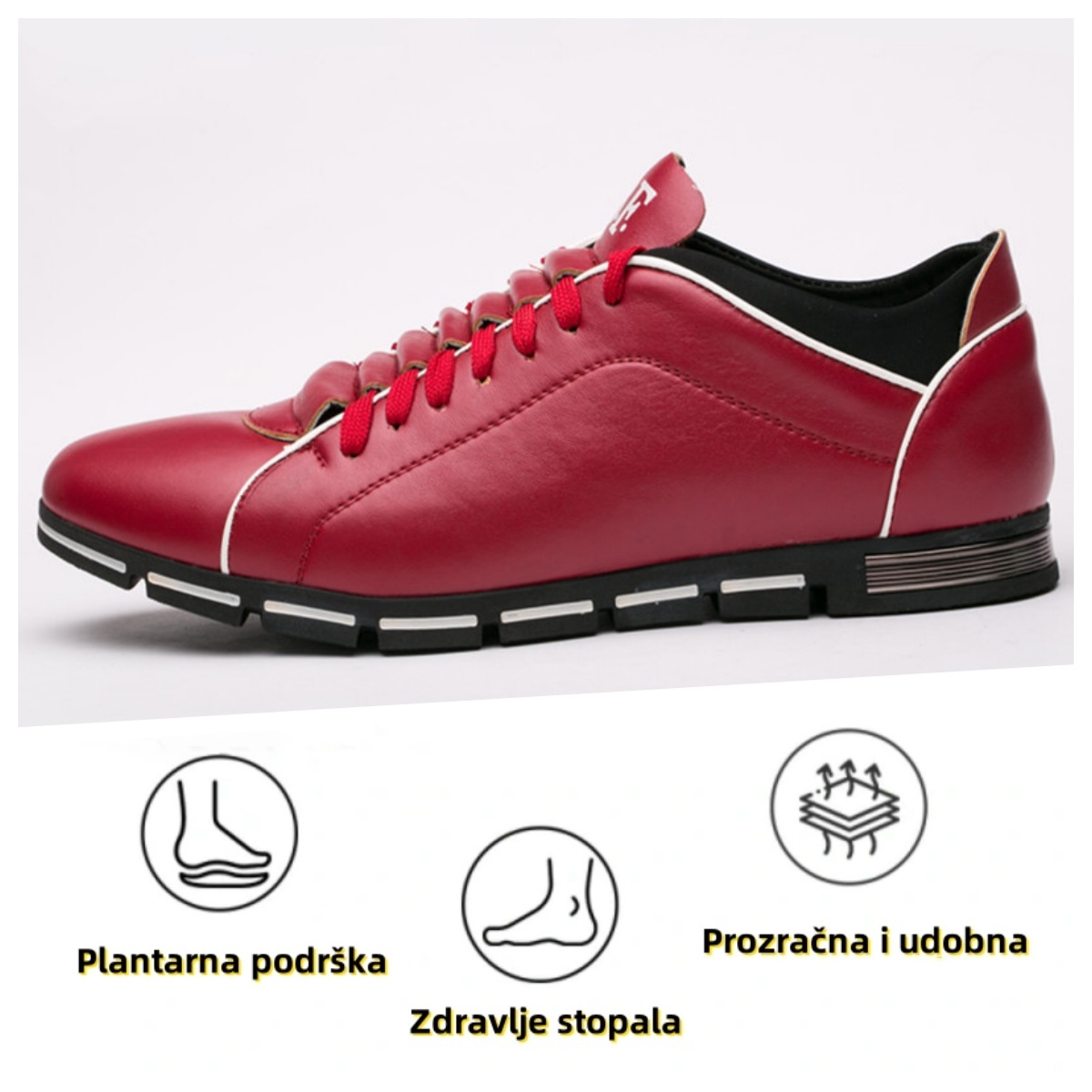 【🔥Danas u pola cijene - ne propustite】 Ergonomski dizajnirane ortopedske cipele - dizajn koji podržava luk 👞Lako se riješite bolova u stopalima