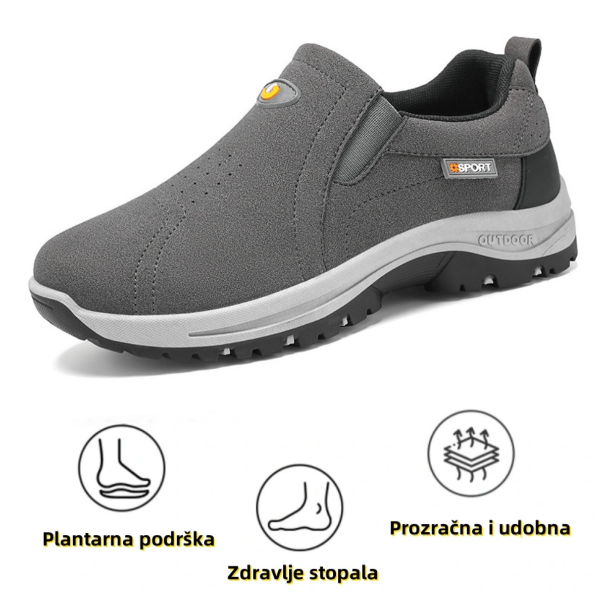 【🔥Svi artikli u pola cijene - samo danas】 Ergonomski dizajnirane ortopedske cipele - riješite se bolova u stopalima u tri dana👞