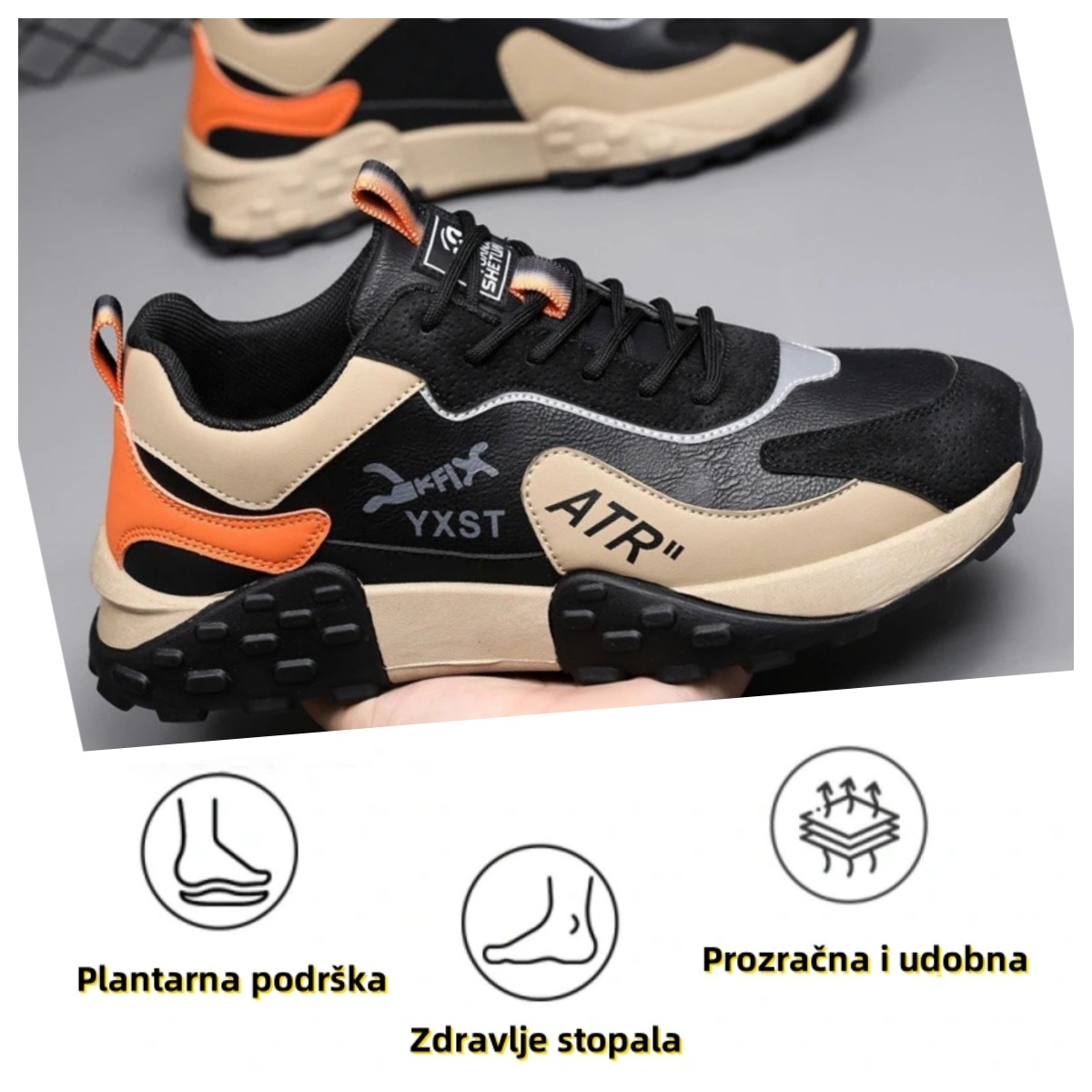 【🔥Svi artikli u pola cijene - samo danas】 Ergonomski dizajnirane ortopedske cipele - riješite se bolova u stopalima u tri dana👞