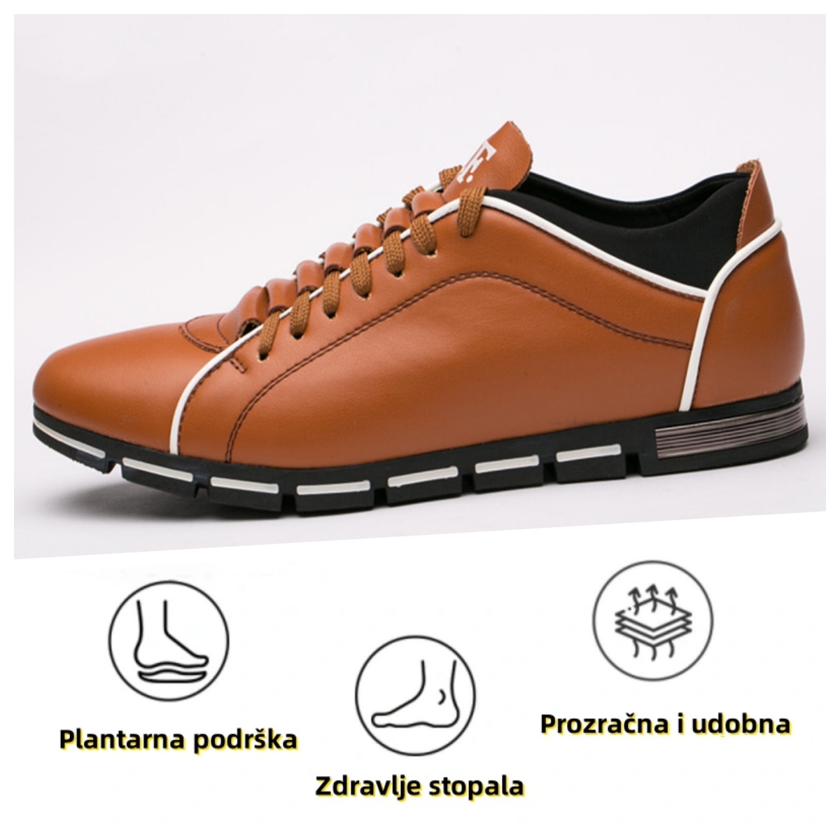 【🔥Danas u pola cijene - ne propustite】 Ergonomski dizajnirane ortopedske cipele - dizajn koji podržava luk 👞Lako se riješite bolova u stopalima