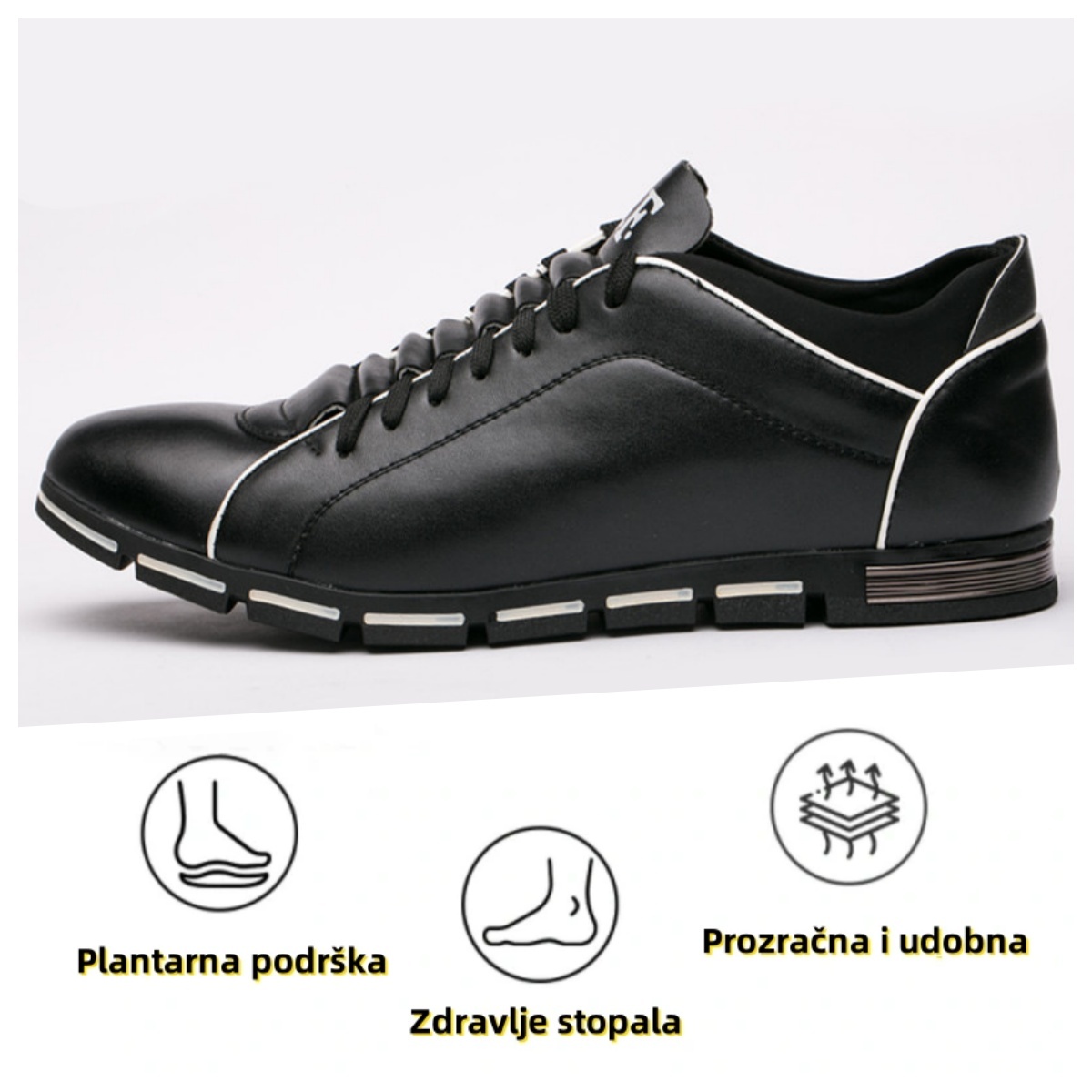 【🔥Danas u pola cijene - ne propustite】 Ergonomski dizajnirane ortopedske cipele - dizajn koji podržava luk 👞Lako se riješite bolova u stopalima