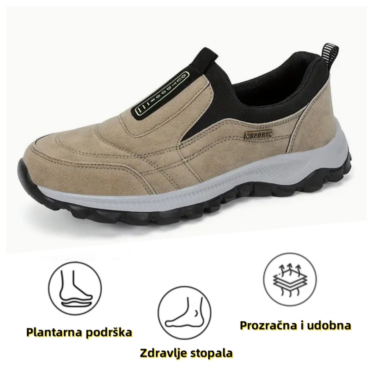 【🔥Danas u pola cijene - ne propustite】 Ergonomski dizajnirane ortopedske cipele - dizajn koji podržava luk 👞Lako se riješite bolova u stopalima