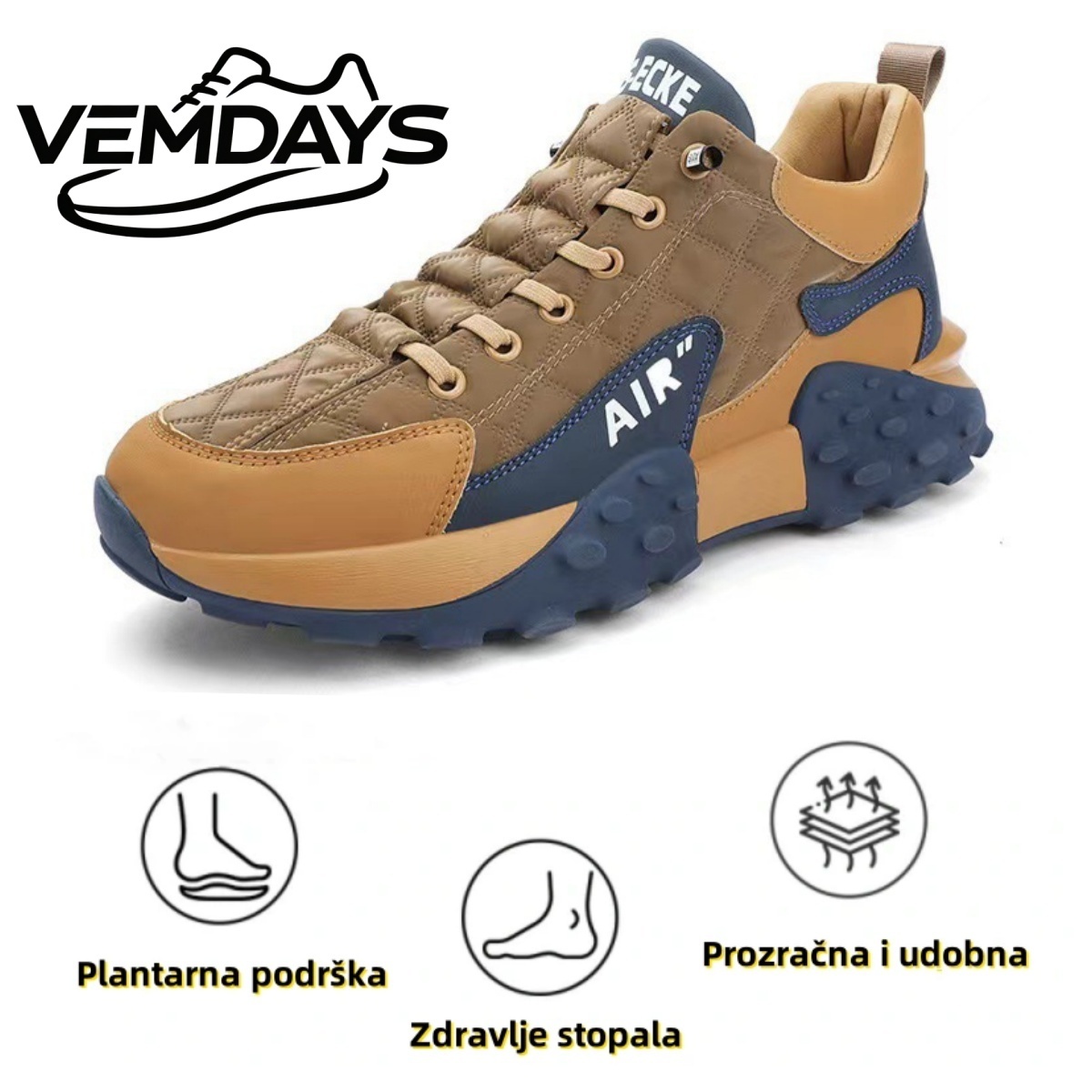 【🎁Vremenski ograničena ponuda】🔥Ergonomske ležerne ortopedske cipele👞Potpora za svod stopala - Ublažava bol u stopalima i čini hodanje ugodnijim✅