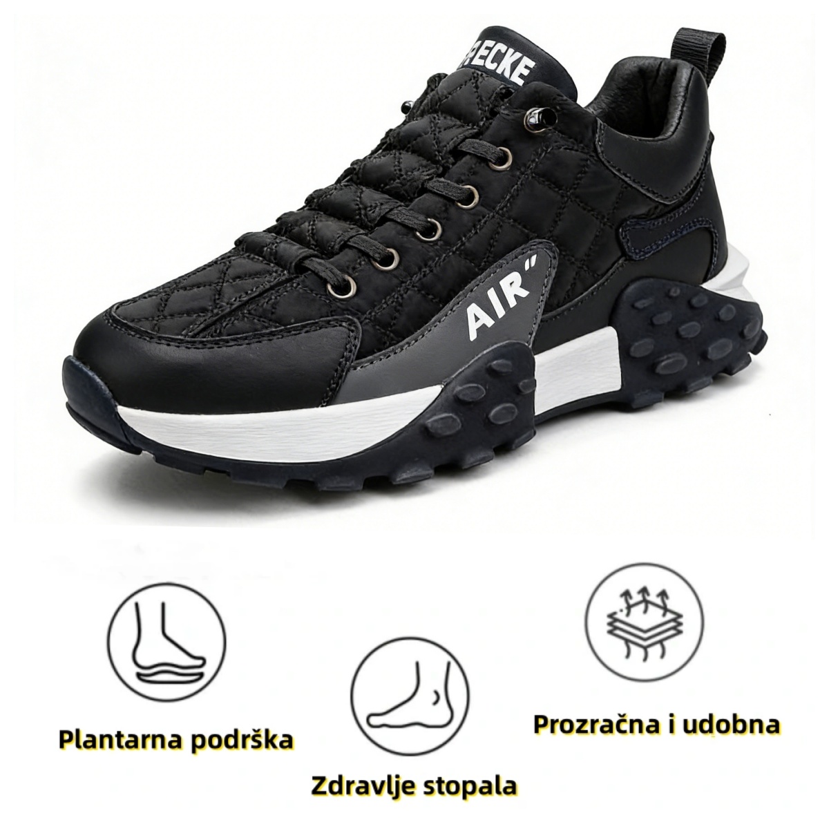 【🎁Vremenski ograničena ponuda】🔥Ergonomske ležerne ortopedske cipele👞Potpora za svod stopala - Ublažava bol u stopalima i čini hodanje ugodnijim✅