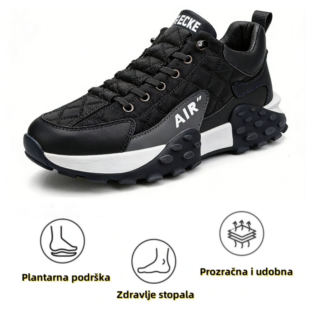 【🎁Vremenski ograničena ponuda】🔥Ergonomske ležerne ortopedske cipele👞Potpora za svod stopala - Ublažava bol u stopalima i čini hodanje ugodnijim✅