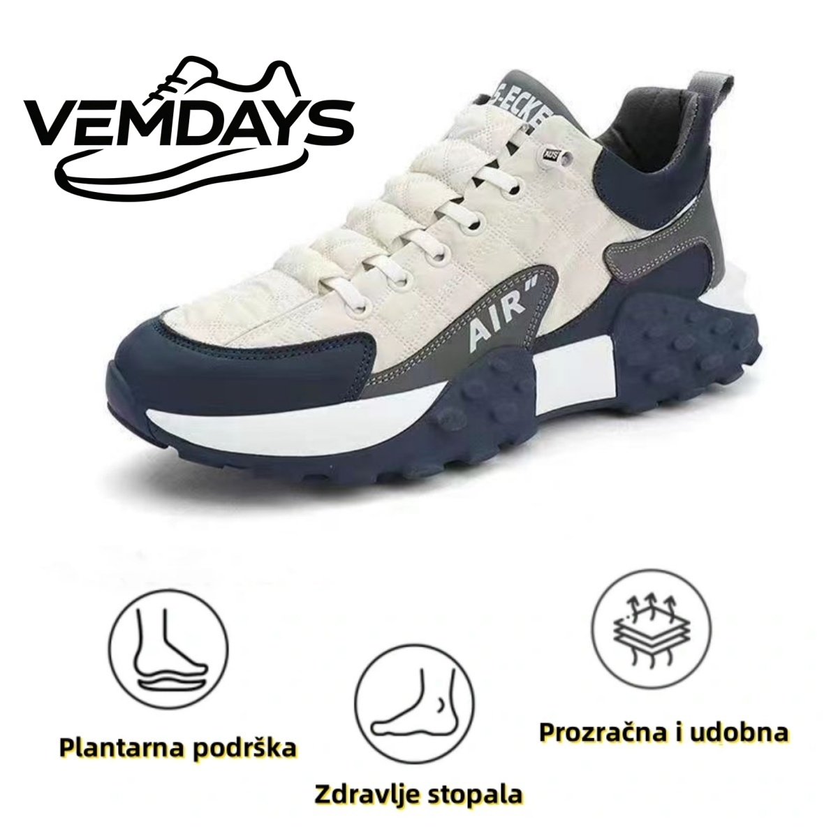 【🎁Vremenski ograničena ponuda】🔥Ergonomske ležerne ortopedske cipele👞Potpora za svod stopala - Ublažava bol u stopalima i čini hodanje ugodnijim✅