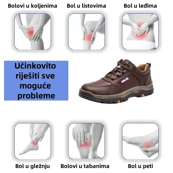 [🎉🎉Današnja ponuda od 50% - uskoro završava] 🔥Ergonomski dizajnirane ortopedske cipele - vrhunska koža + ručno šivane👞