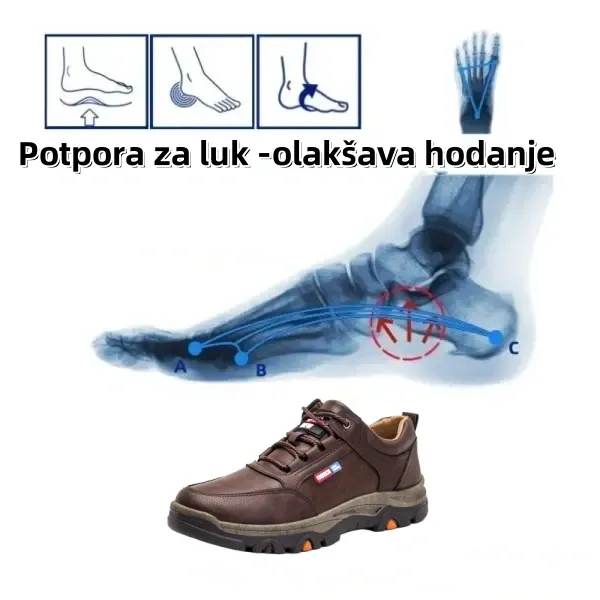 [🎉Današnja ponuda od 50% - uskoro završava] 🔥Ergonomski dizajnirane ortopedske cipele - vrhunska koža + ručno šivane👞