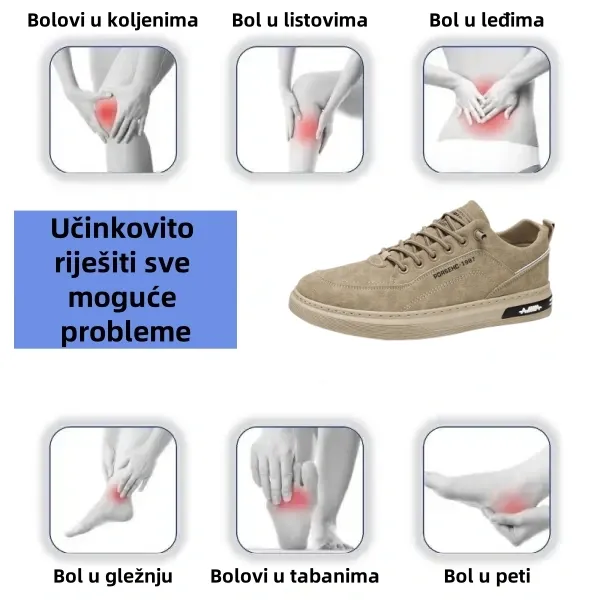 【🎁Današnji popust od 50% - ne propustite】 Ergonomski dizajnirane ortopedske cipele - podrška za svod 👞Lako se riješite bolova u stopalima