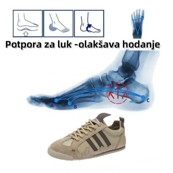 [⏰60% popusta danas - ne propustite] 🔥 Ergonomski dizajnirane cipele za hodanje 👞Ručno šivan potplat + protuklizna podloga ✅ Potpora svodu stopala, udobno hodanje
