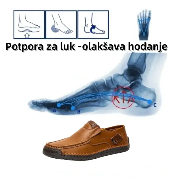 [⏰60% popusta na ograničeno vrijeme - ne propustite! ] 🔥 Muške cipele za hodanje izrađene od prave australske teleće kože 👞 ✅ Ručno šivane za udobno hodanje