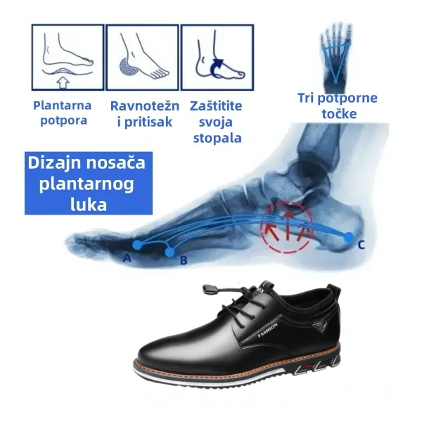 【🔥Danas u pola cijene - ne propustite】 Ergonomski dizajnirane ortopedske cipele - dizajn koji podržava luk 👞Lako se riješite bolova u stopalima