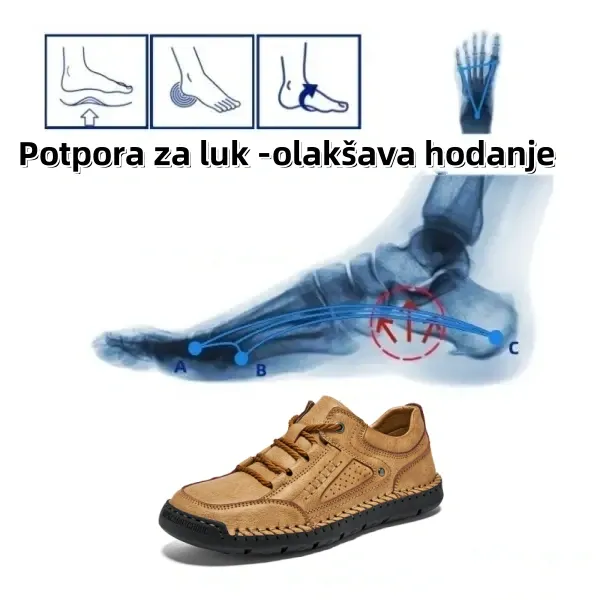 【🎁Vremenski ograničen popust - 60%】Izrađeno od prave australske kravlje kože👞 Ručno prošiveno za udobno nošenje✅