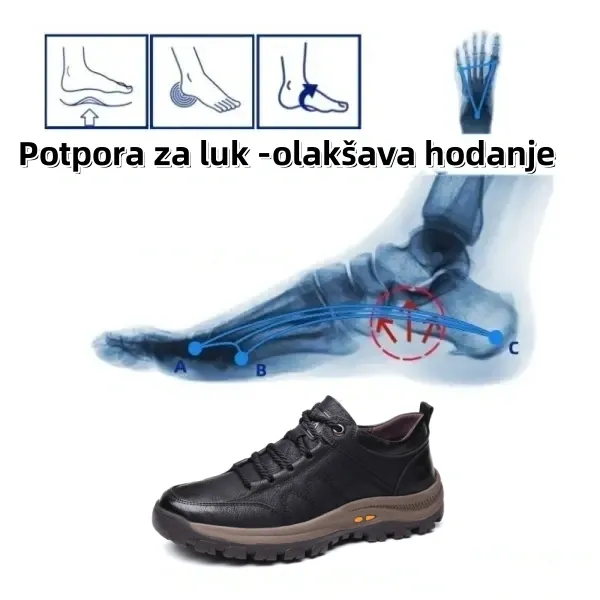 【🎁Vremenski ograničena ponuda】 - Autentične australske udobne ortopedske cipele, izrađene od teleće kože👞 (potpora svodu stopala - ublažava bol u stopalu), osiguravaju udobno hodanje✅