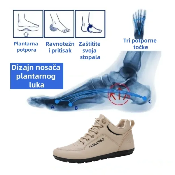 [Današnja ponuda u pola cijene - ne propustite] Ergonomski dizajnirane muške cipele za slobodno vrijeme - učinkovito ublažavaju bol pri hodu 👞Prilagođavaju pravilan položaj ljudskog tijela