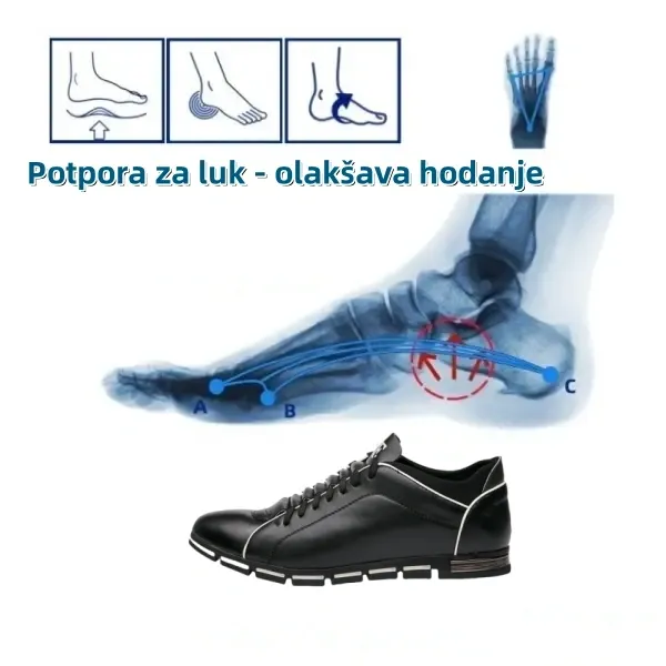 【🔥Danas u pola cijene - ne propustite】 Ergonomski dizajnirane ortopedske cipele - dizajn koji podržava luk 👞Lako se riješite bolova u stopalima