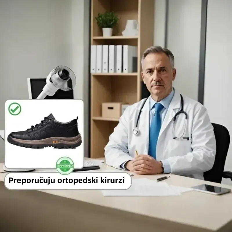 【🎉Današnji popust od 60% - Ne propustite】 - Prave australske udobne ortopedske cipele od teleće kože 👞 (potpora svodu stopala - ublažava bol u stopalima) omogućuju vam udobno hodanje✅