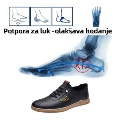 【🎁Današnji popust od 60% - ne propustite】 - Udobne ortopedske cipele od prave teleće kože 👞 (potpora svodu stopala - ublažavaju bol u stopalima) omogućuju vam udobno hodanje✅