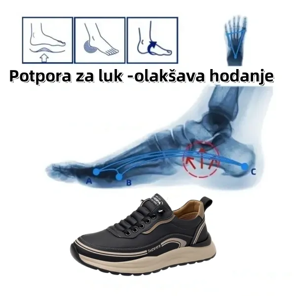 [🎁Današnji popust od 60% - ne propustite] Ergonomski dizajnirane ortopedske cipele - ublažavaju bolove u zglobovima 👞 Smanjuju pritisak tijekom hodanja
