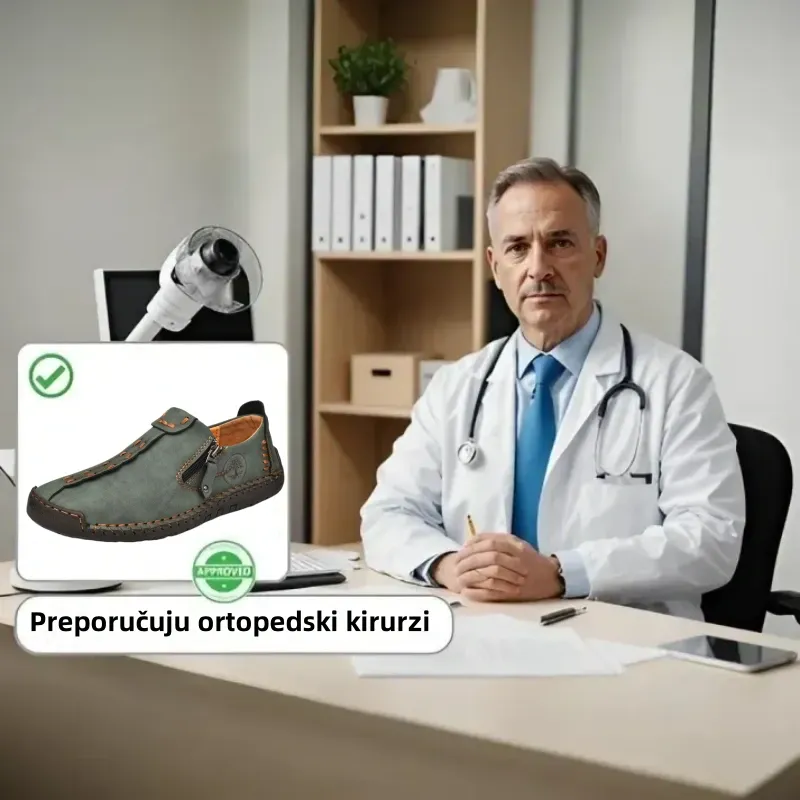 【🎉 60% popusta na vremenski ograničenu rasprodaju, samo danas - ne propustite】 - Muške ortopedske cipele od australske teleće kože 👞Udobno hodanje i ublažavanje boli✅
