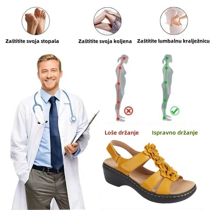 (⏰Proljetna rasprodaja u pola cijene, uskoro završava) - Ljetne ortopedske sandale s podrškom za luk, udobno i bezbolno hodanje - Ergonomski dizajn
