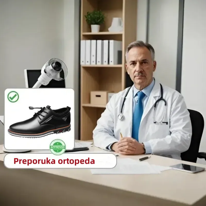 【🔥Danas u pola cijene - ne propustite】 Ergonomski dizajnirane ortopedske cipele - dizajn koji podržava luk 👞Lako se riješite bolova u stopalima