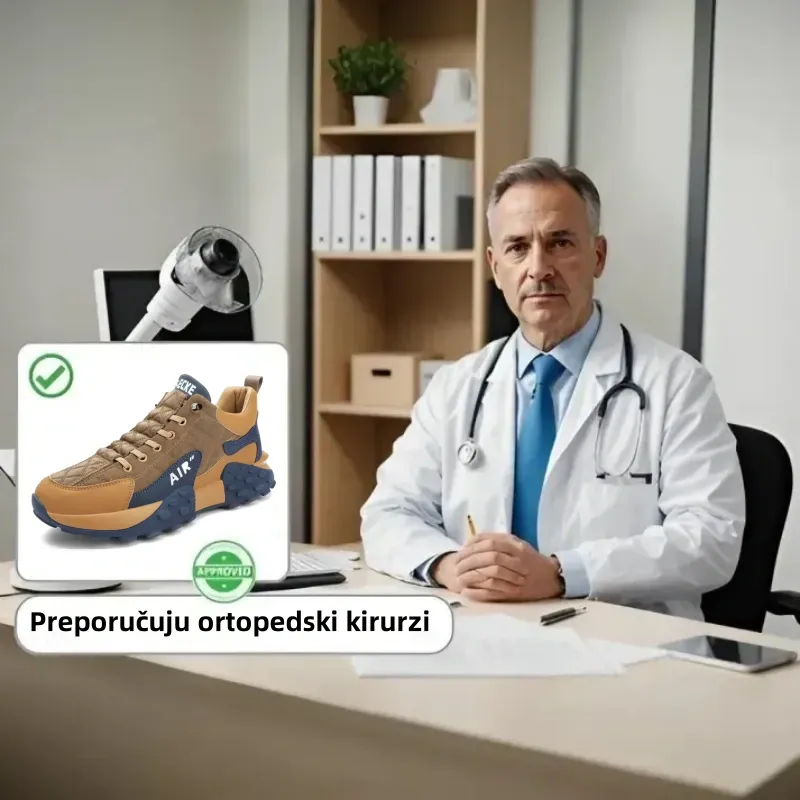 【🎁Vremenski ograničena ponuda】🔥Ergonomske ležerne ortopedske cipele👞Potpora za svod stopala - Ublažava bol u stopalima i čini hodanje ugodnijim✅