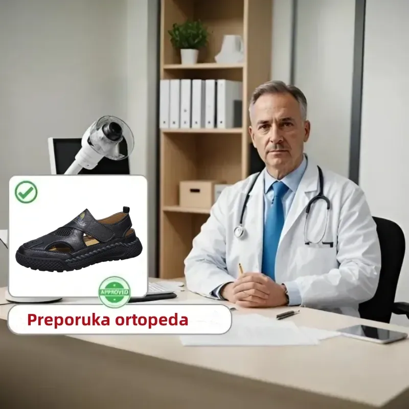 [🎁Danas u pola cijene - ne propustite] Ergonomski dizajnirane ortopedske sandale - bezbolno hodanje 👞 čini hodanje ugodnijim