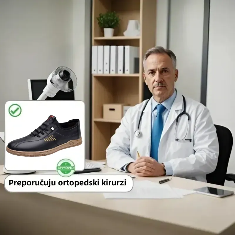 【🎁Današnji popust od 60% - ne propustite】 - Udobne ortopedske cipele od prave teleće kože 👞 (potpora svodu stopala - ublažavaju bol u stopalima) omogućuju vam udobno hodanje✅