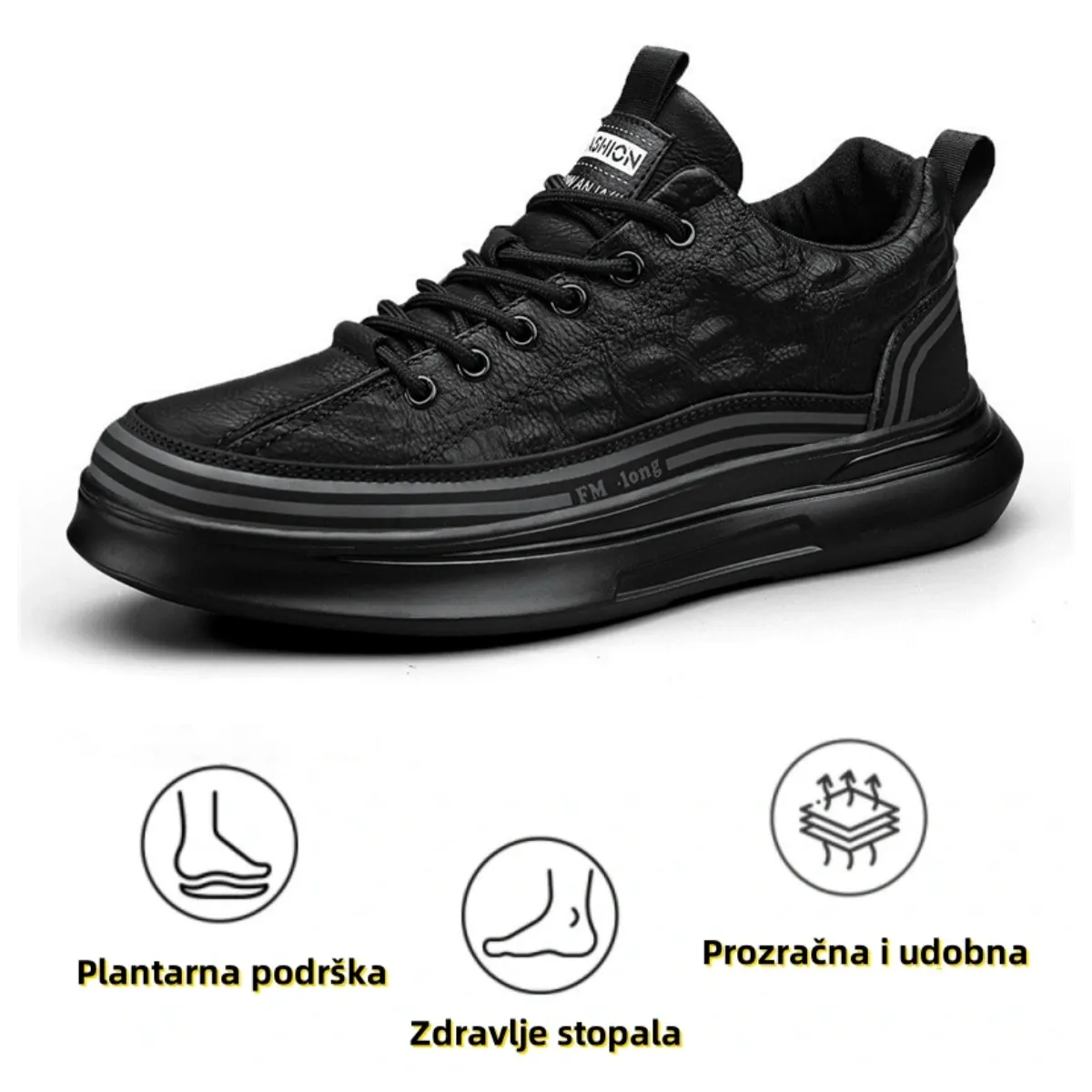 【🎁Vremenski ograničena ponuda】Muške ortopedske cipele👞 Izrađene od teleće kože🐂 Vodootporne i neklizajuće✅ Potpora svodu stopala - udobno hodanje✅