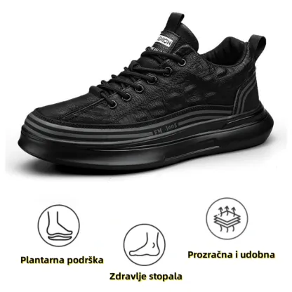 【🎁Vremenski ograničena ponuda】Muške ortopedske cipele👞 Izrađene od teleće kože🐂 Vodootporne i neklizajuće✅ Potpora svodu stopala - udobno hodanje✅