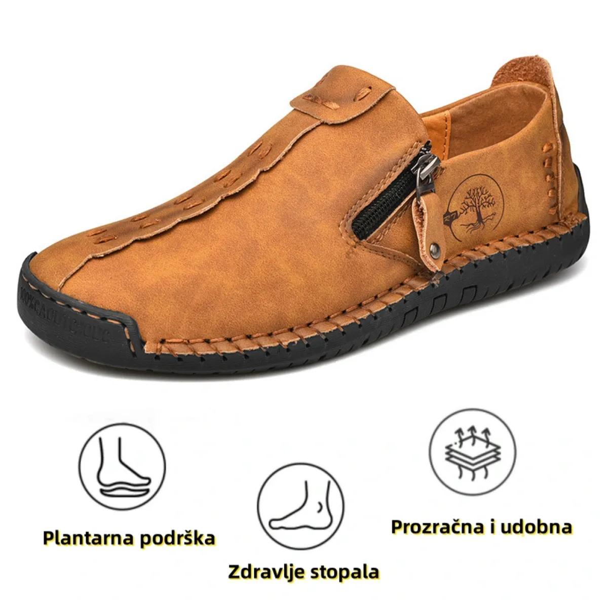 (⏰50% popusta na ograničeno vrijeme danas)🔥-Meke i udobne ručno rađene kožne cipele👞-Podupirač za luk-olakšava hodanje