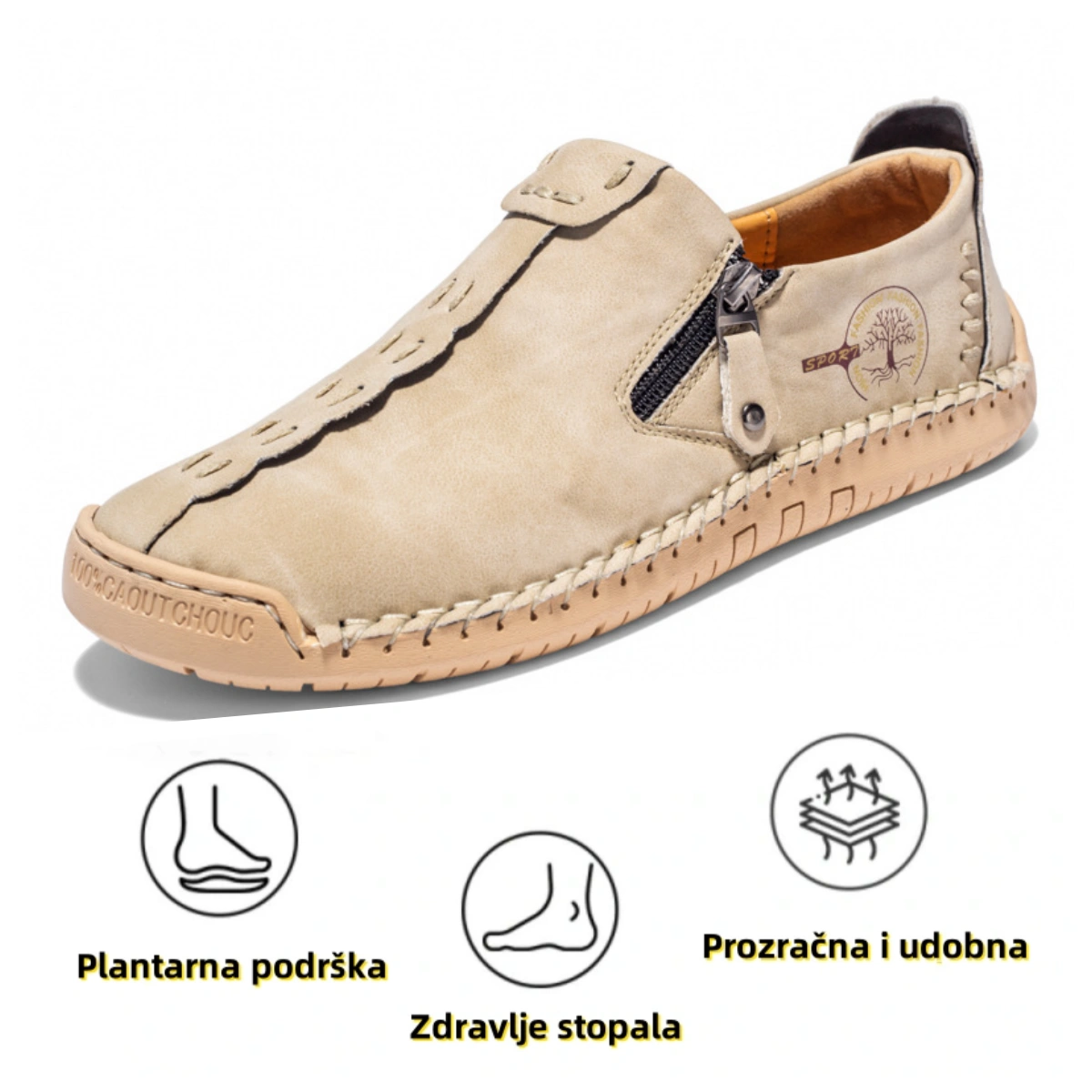 (⏰50% popusta na ograničeno vrijeme danas)🔥-Meke i udobne ručno rađene kožne cipele👞-Podupirač za luk-olakšava hodanje