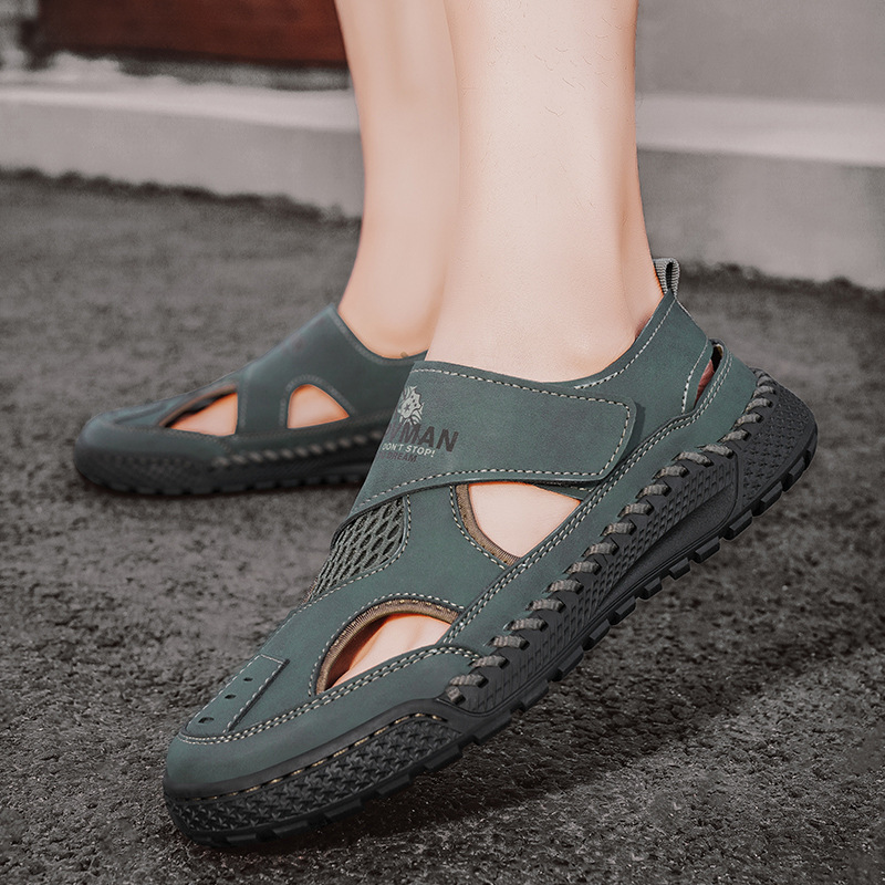 🔥 50% popusta na ograničeno vrijeme - Ručni rad od prave kože - Ljetne ortopedske sandale s podrškom za luk, ✅ Ublažavanje bolova - Ergonomski dizajn