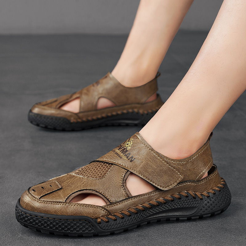 🔥 50% popusta na ograničeno vrijeme - Ručni rad od prave kože - Ljetne ortopedske sandale s podrškom za luk, ✅ Ublažavanje bolova - Ergonomski dizajn