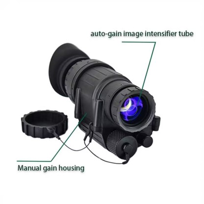 Auto gain Gen2+ FOM1400 P43 Green Phosphor High Performance Tactical Optic PVS-14 Night Vision Monocular