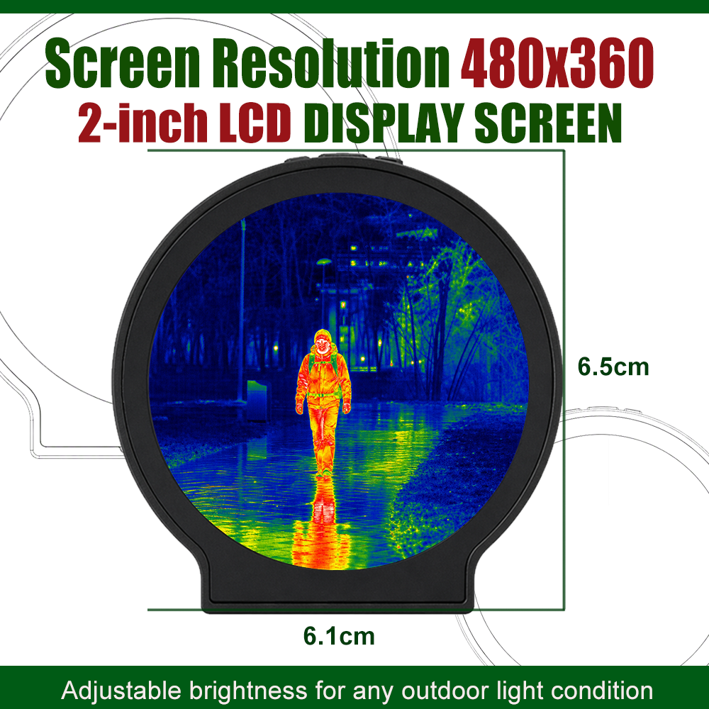 LDTI006 50Hz Thermal Imaging Monocular with Laser Rangefinder, <40mK NETD, Waterproof & Mountable