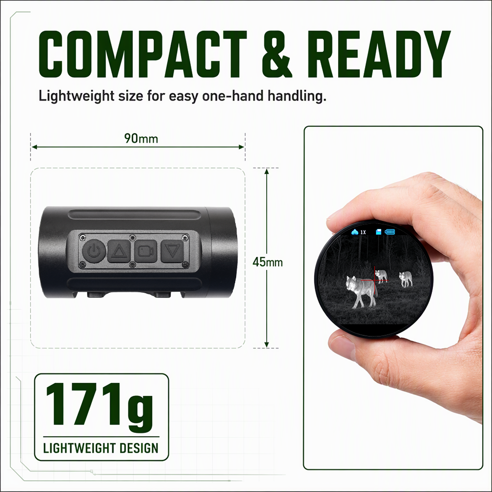 LDTI007 50Hz Thermal Scope 256×192 with 9.7mm F1.0 Lens