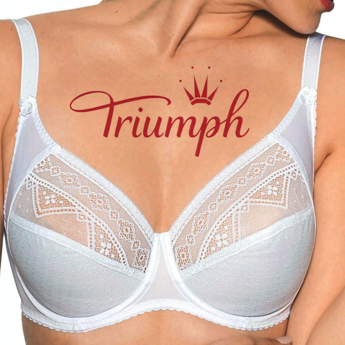 TRIUMPH - 3 τεμάχια 🔥Σέξι σουτιέν με δαντέλα και φαρδιές τιράντες