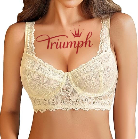 Triumph - 3 kusy. ✨Dámská žakárová podprsenka s předním zapínáním