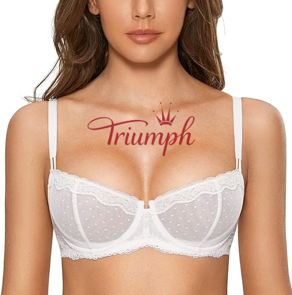 Triumph - 3 kusy. ✨Dámská žakárová podprsenka s předním zapínáním