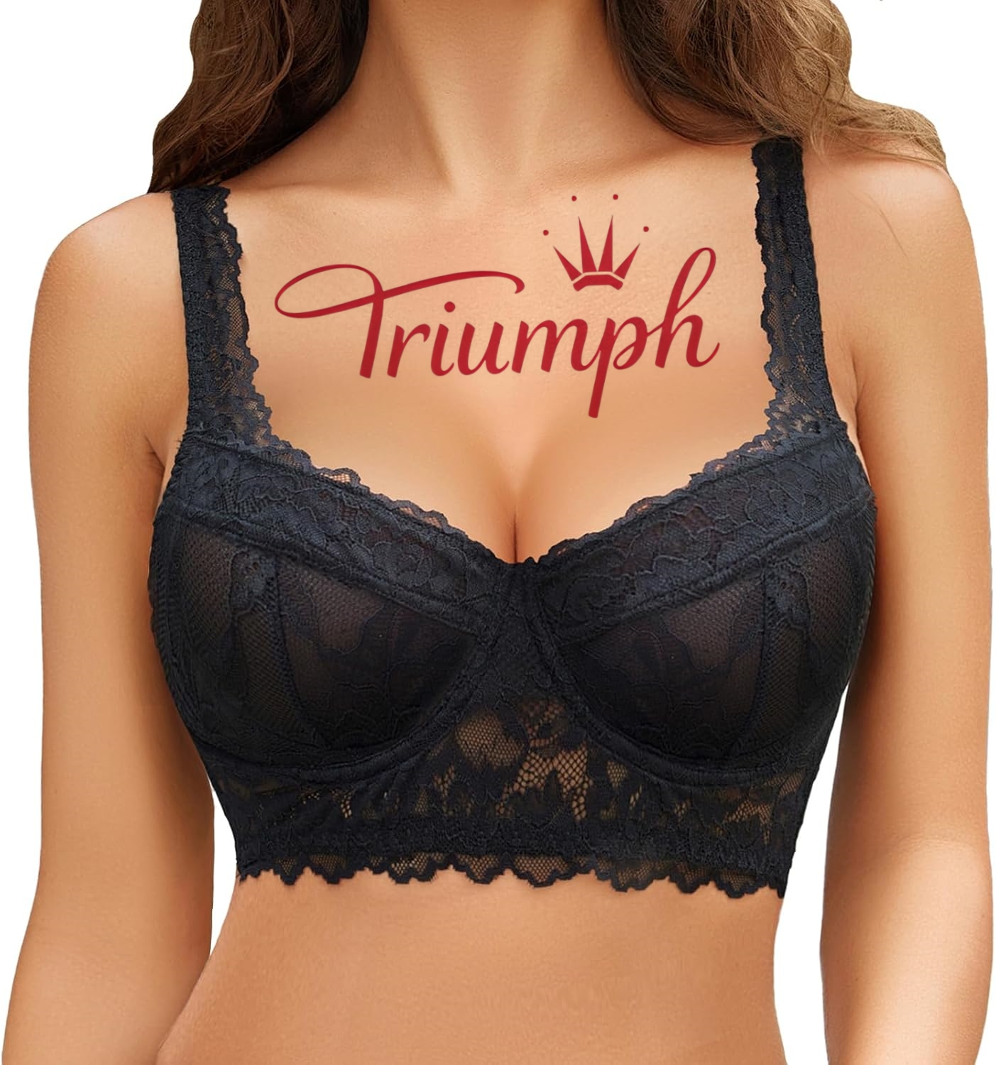 Triumph - 3 kusy. ✨Dámská žakárová podprsenka s předním zapínáním