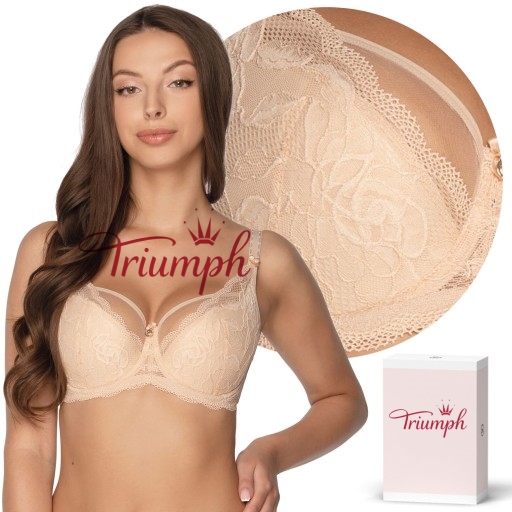 TRIUMPH - 3 τεμάχια 🔥Σέξι σουτιέν με δαντέλα και φαρδιές τιράντες