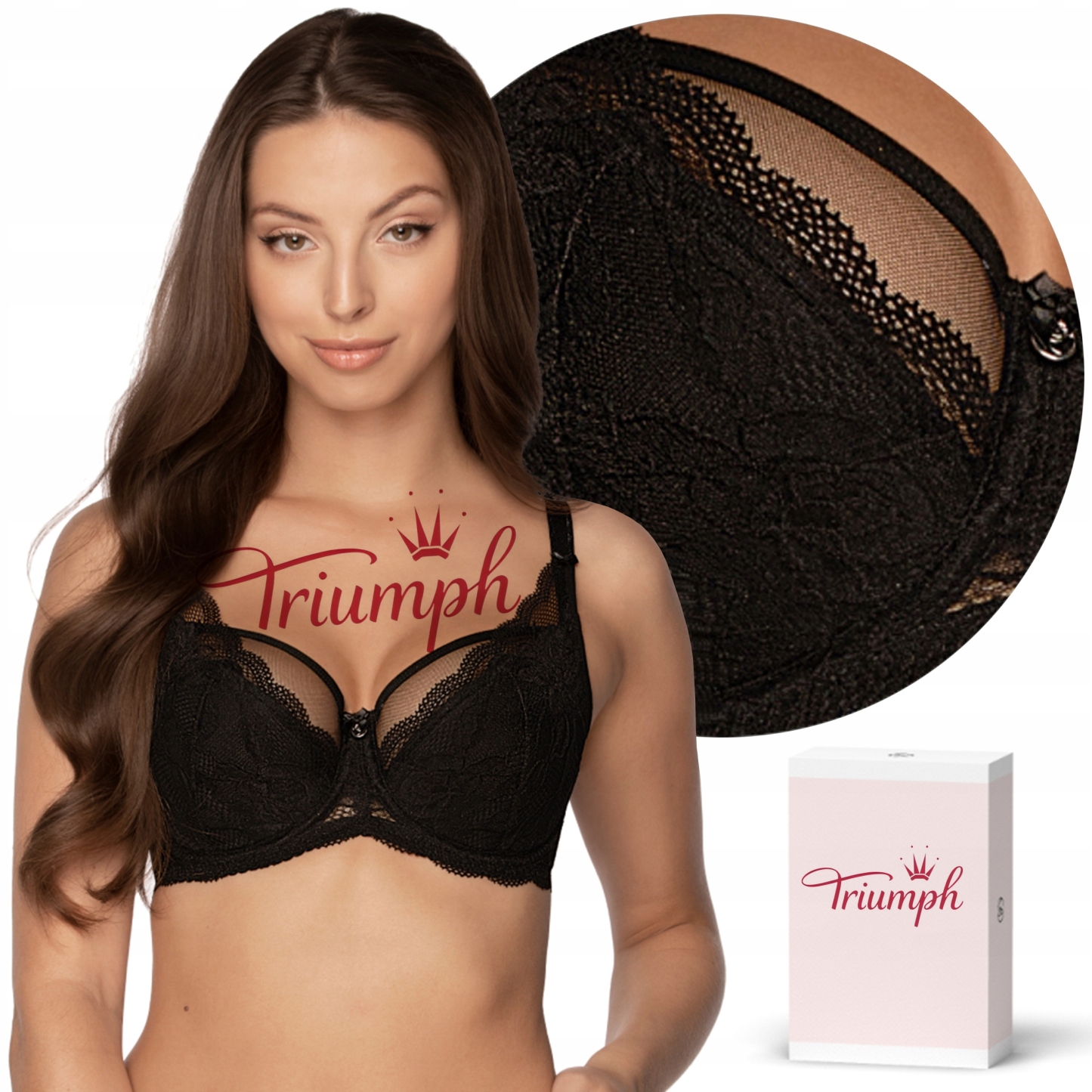 TRIUMPH - 3 τεμάχια 🔥Σέξι σουτιέν με δαντέλα και φαρδιές τιράντες