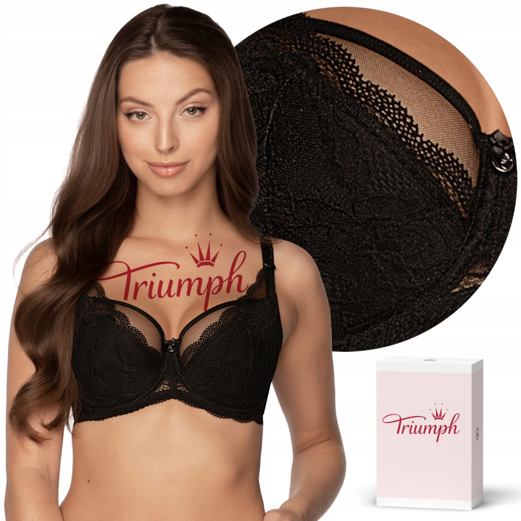 TRIUMPH - 3 τεμάχια 🔥Σέξι σουτιέν με δαντέλα και φαρδιές τιράντες