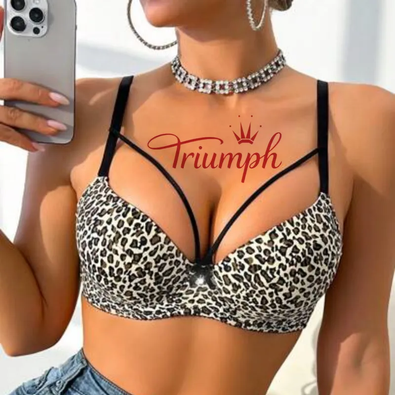 TRIUMPH - 3 τεμάχια 🔥Σέξι σουτιέν με δαντέλα και φαρδιές τιράντες