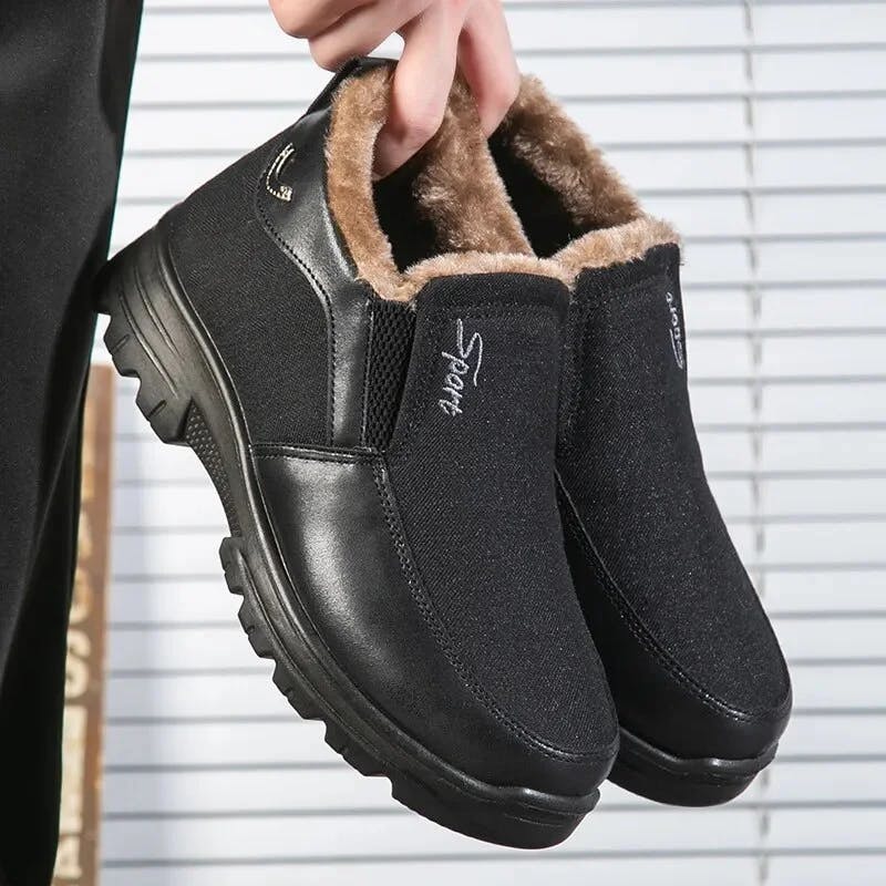 🔥Black Friday 60% OFF🔥 Men's Winter Fleece Waterproof Warm Non-Slip Shoes