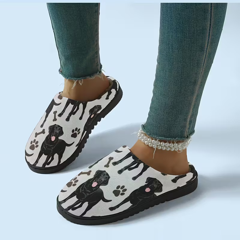 Women's Labrador Dog Slippers
