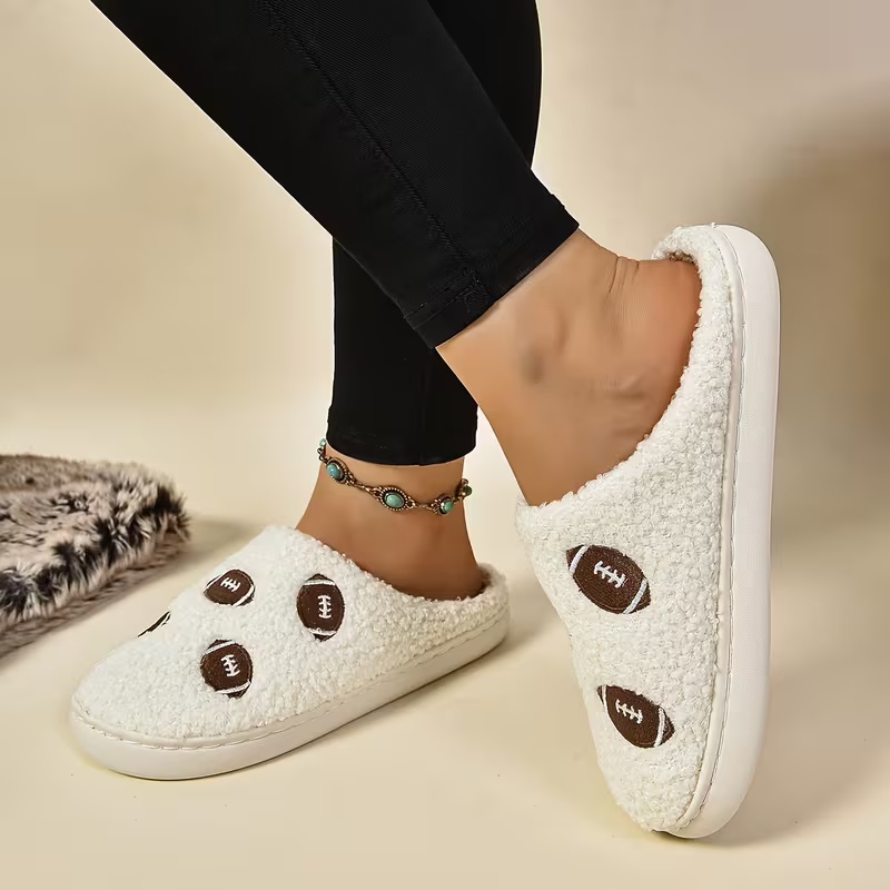 Women's Soft Fabric Non-Slip TPR Sole Slippers