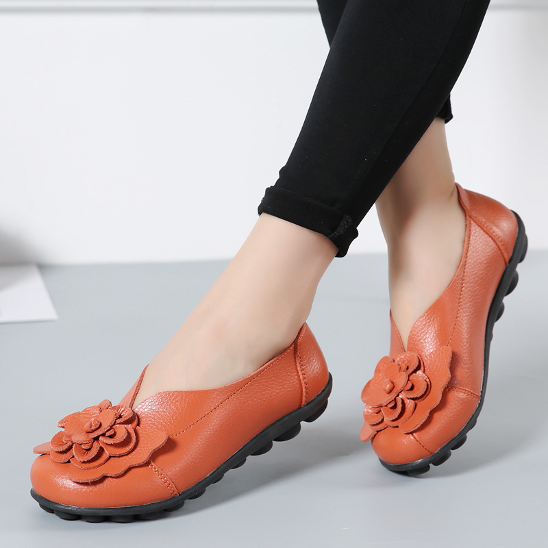 Orthopedic Flower Loafers In Breathable Leather - BUY 2 FREE SHIPPING